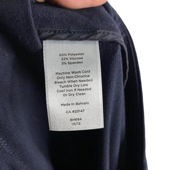 Talbots Petites Women's Navy Pull-On Hollywood Waist Pants Sz 10P - Picture 8 of 11